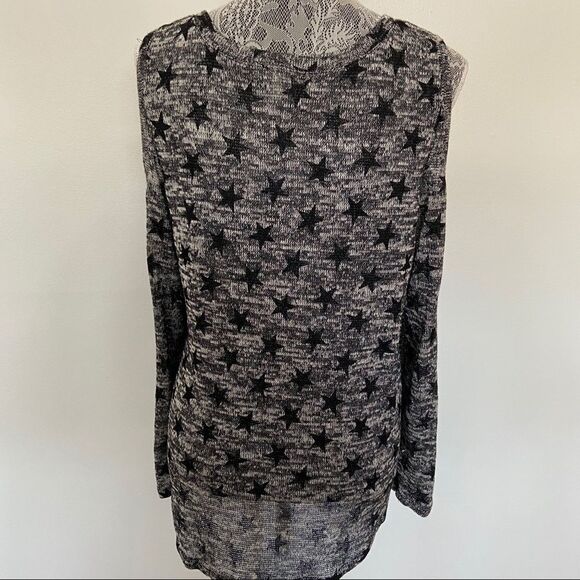 Aeropostale cold shoulder Star sheer long sleeve - Picture 6 of 8